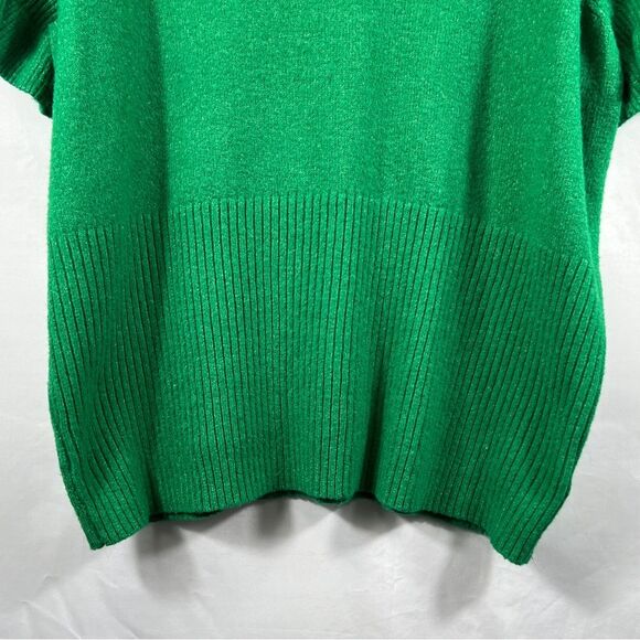 Torrid Green Cashmere Pullover Ruffle Sleeve Sweater Blouse 0665 - Picture 5 of 11